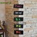 Mini Wall-Mount Wood Blackboard Decor Coffee Shop Message Hanging Decorations   173465154093